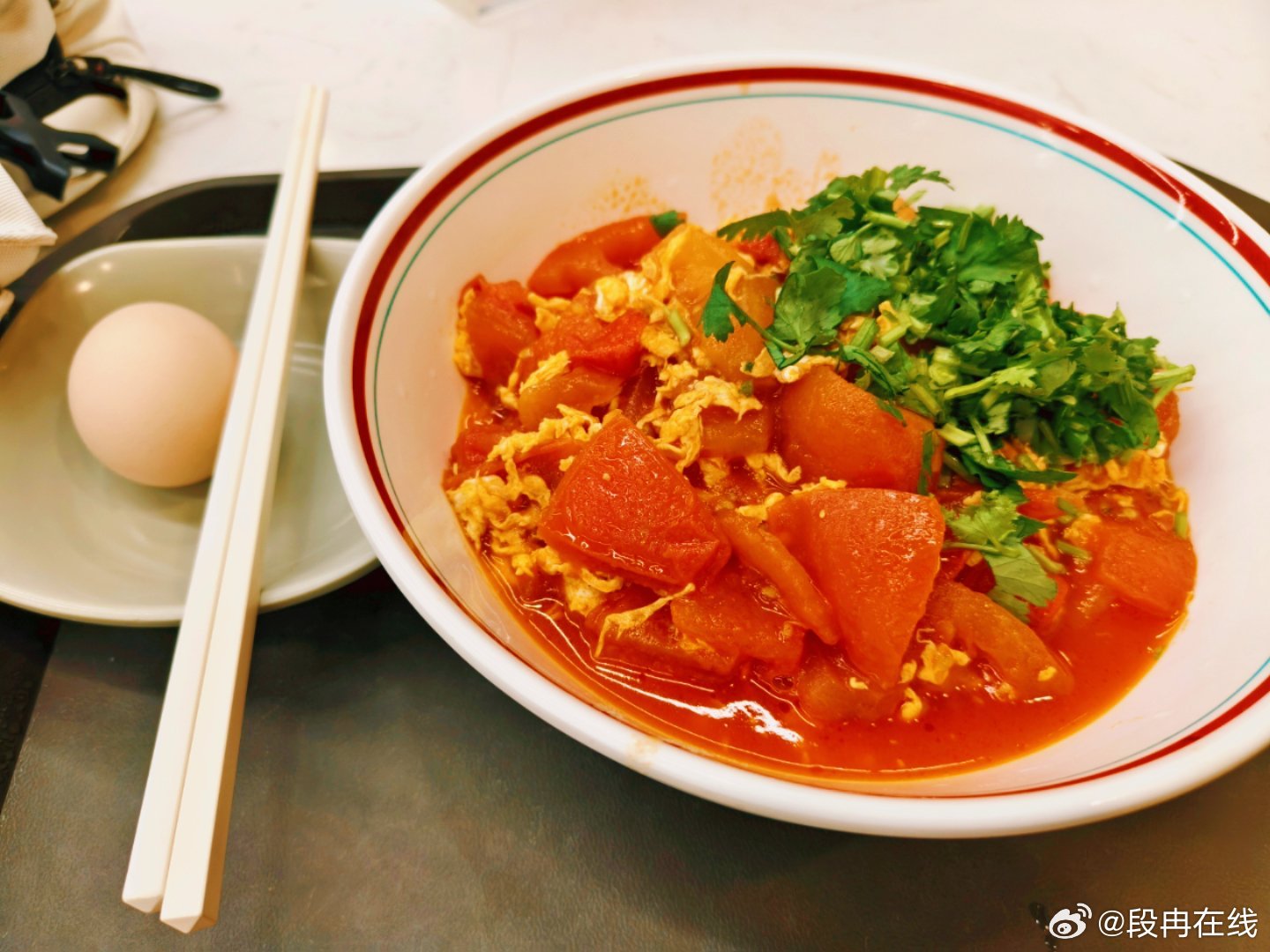 吃好喝好，健康第一！毛细加面，再加鸡蛋