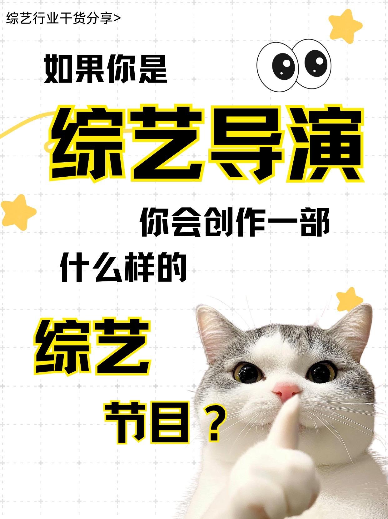快来分享如果你是综艺导演，最想做什么综艺。