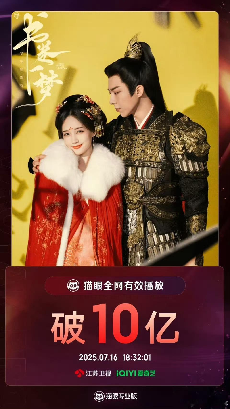 书卷一梦有效播放量破10亿就这个书卷一梦爽！感觉桃今年的古偶都还行 ​​​