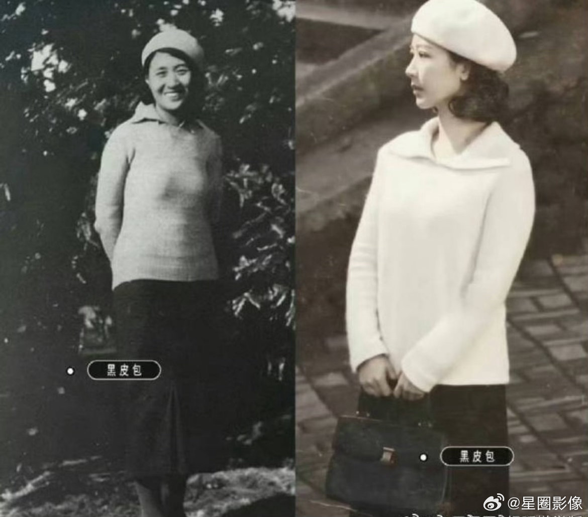 杨紫也被女装背刺了所以粉丝还是少发精修路透，这没精修把底色变成黑白色，看着是挺还