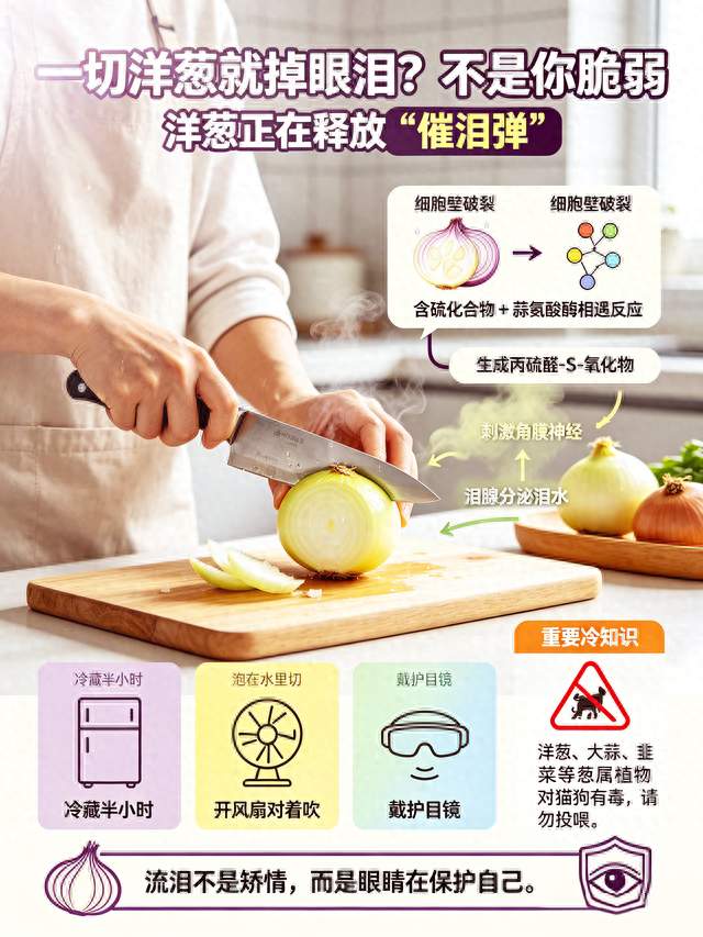 一切洋葱就掉眼泪？不是你脆弱，洋葱正在释放“催泪弹”