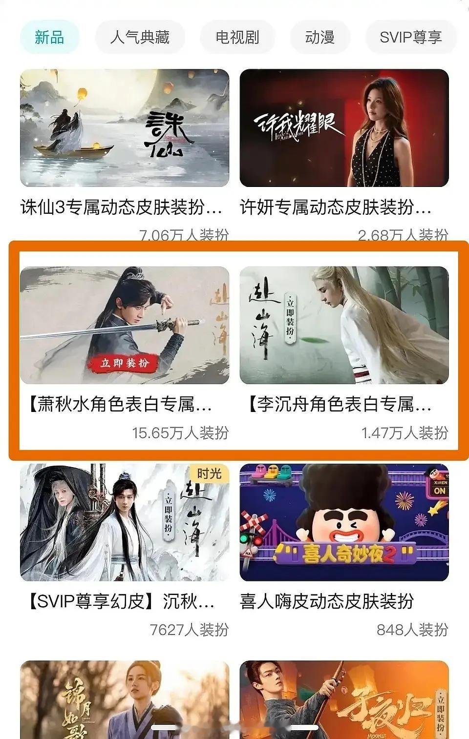 成毅赴山海鹅桃双平台角色装扮人数断层第一🎉 ​​​