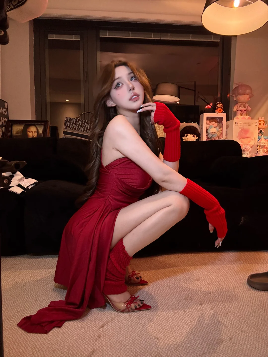 好喜欢这身！！红色系列 火辣🔥红色战裙