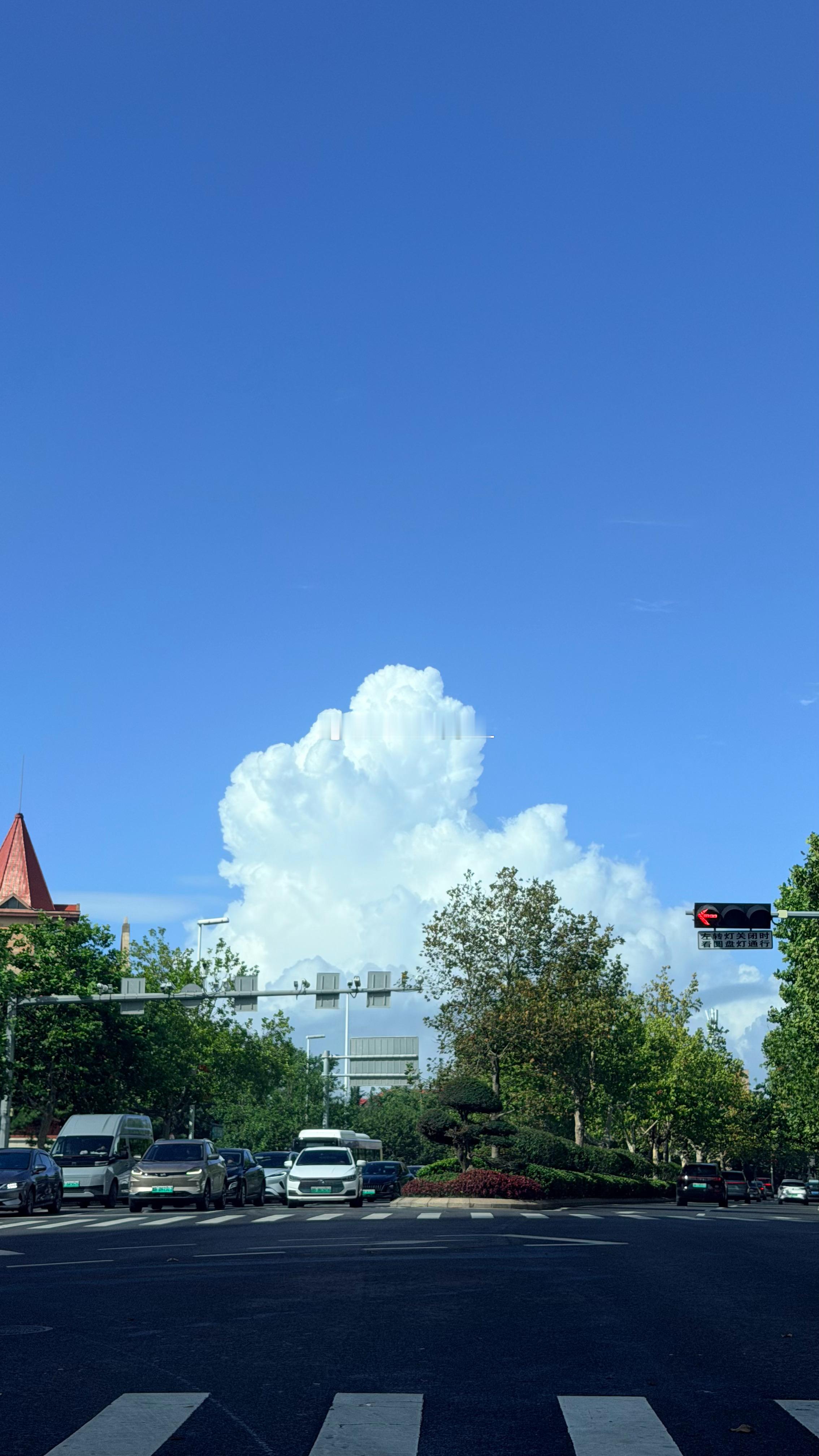 青岛这两天的天气好到爆炸～有太阳但不是很晒，风吹起来一丝凉爽，不用开空调就很舒服