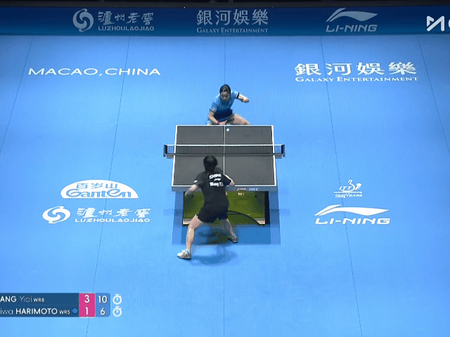 王艺迪vs张本美和大迪：失误了，给自己几巴