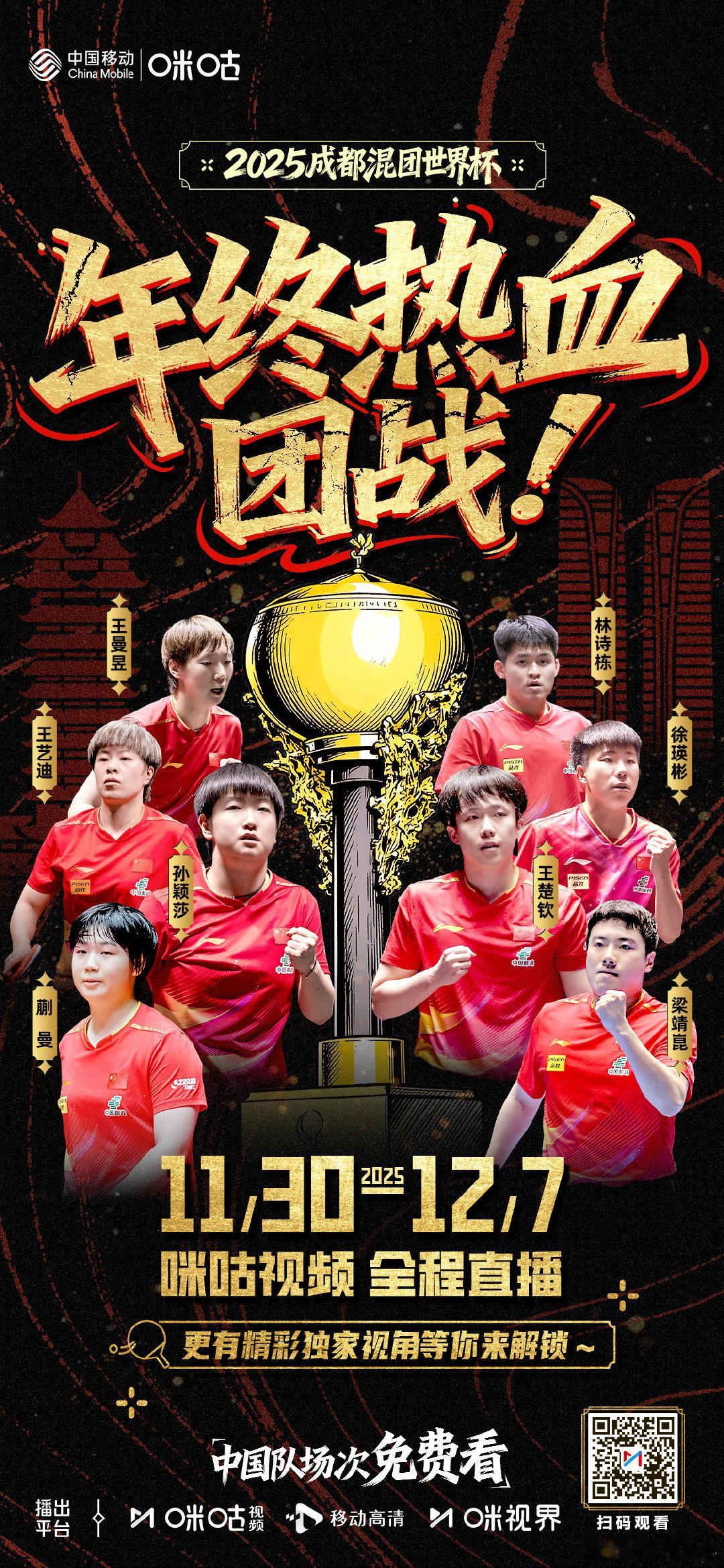 2025混团世界杯倒计时3天 11月30日-12月7日，世界目光再次聚焦成都🔥