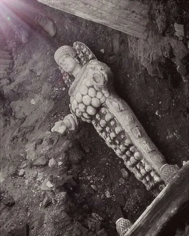 1956年9月18日，美丽的阿耳忒弥斯雕像在以弗所（Selçuk, T...