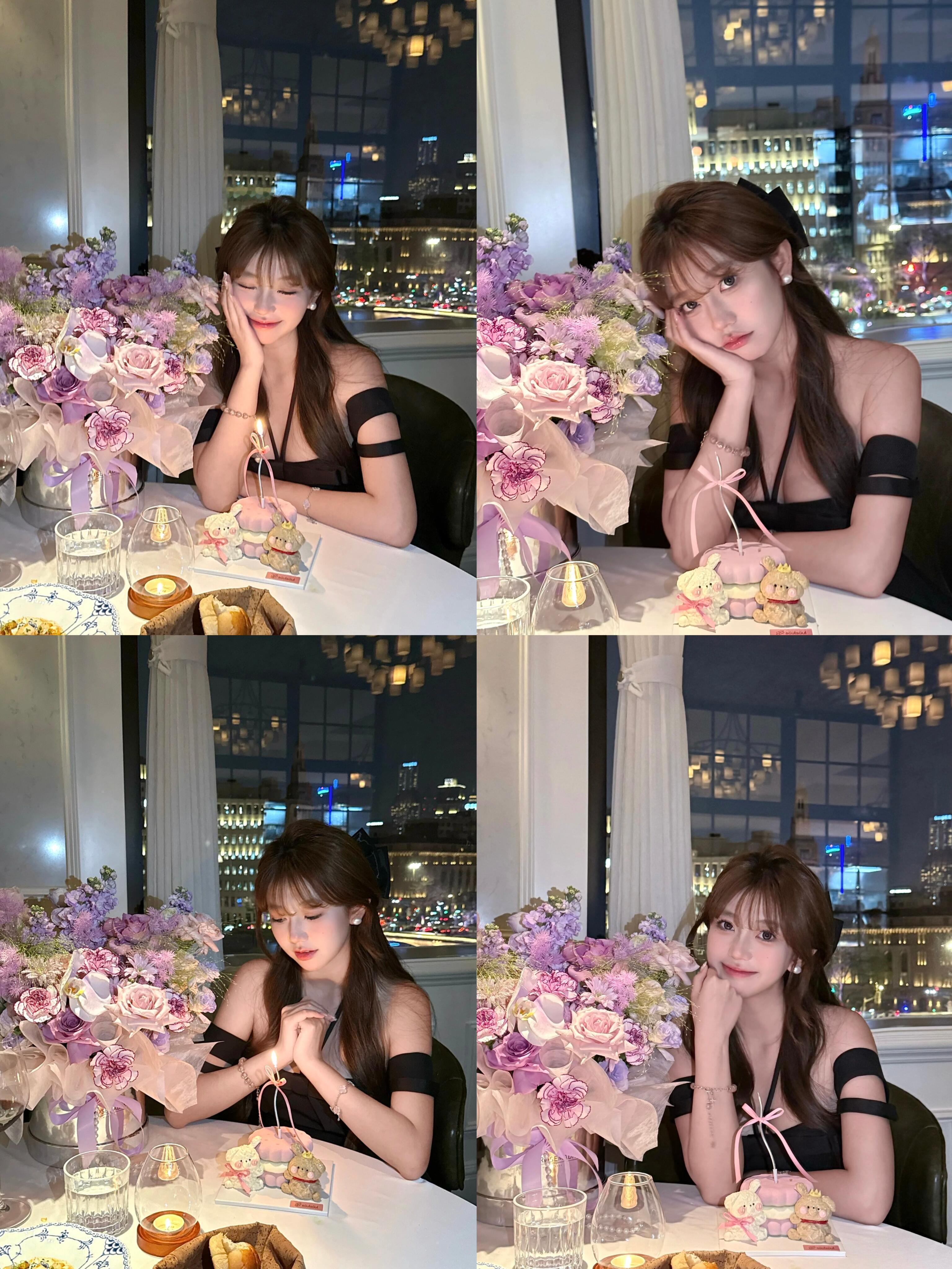 生日那天拍照姿势学起来 