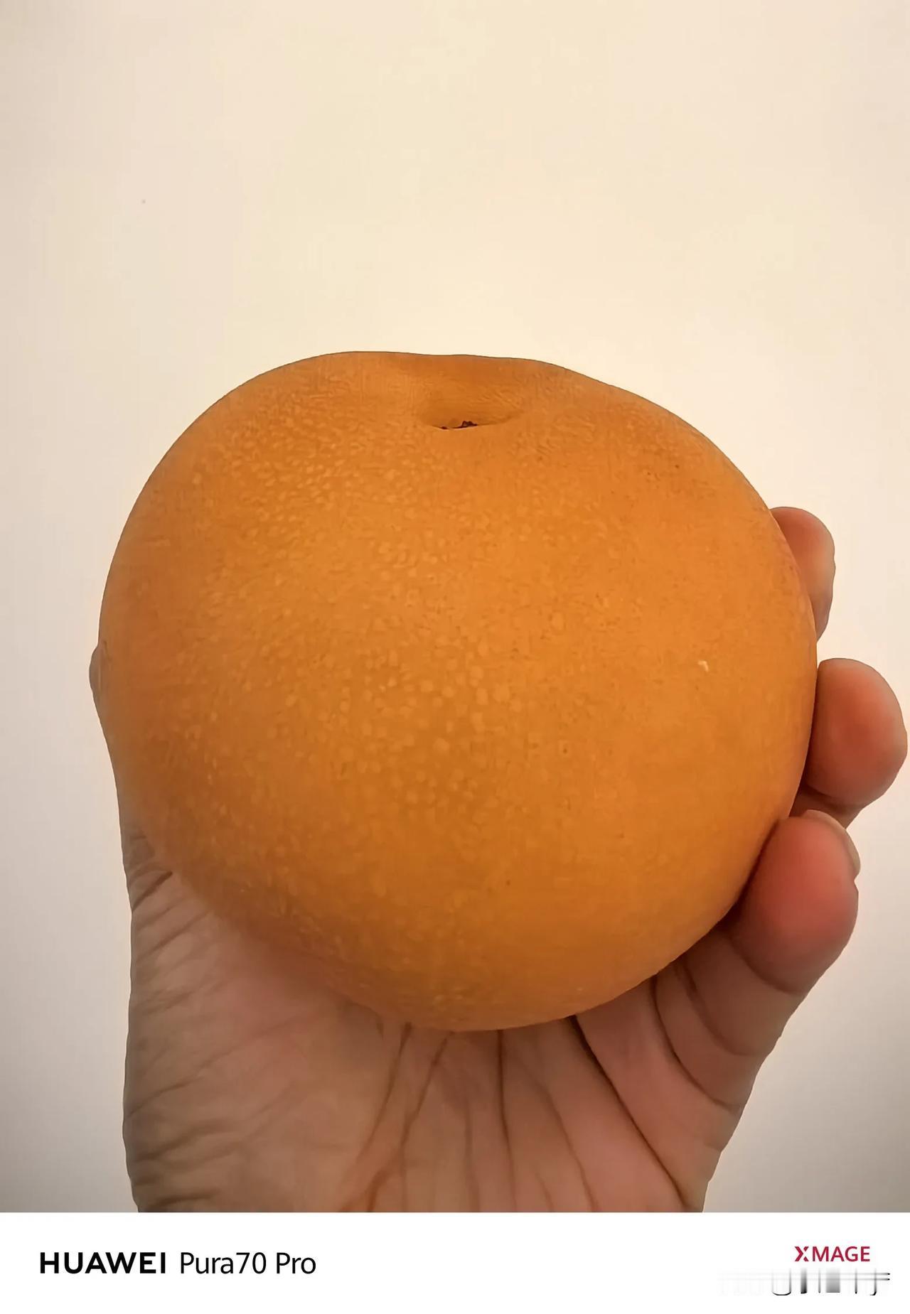 第1次购买秋月梨，收到货直接被震惊到了，个头也太大了吧！上一次买了砀山酥梨，口感