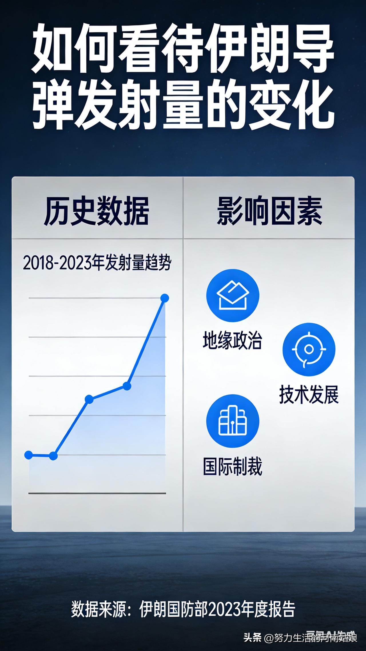 伊朗导弹发射量从一开始的“导弹雨”，快速变成少量零星发射，降幅非常大，这不是战术