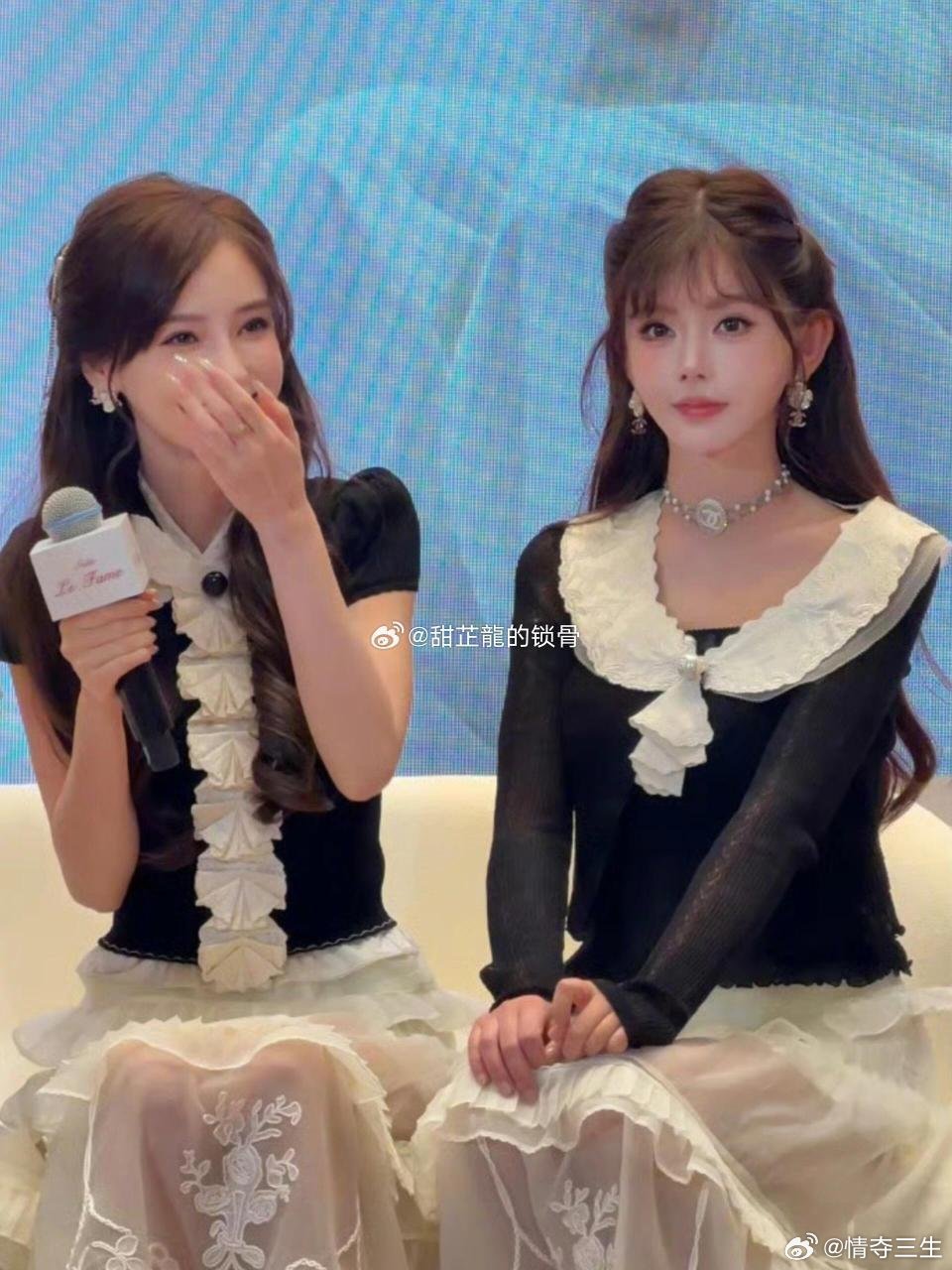 Angelababy夸韩安冉女儿天呐ab美得太突出了，甚至和其他人不在一个图层 