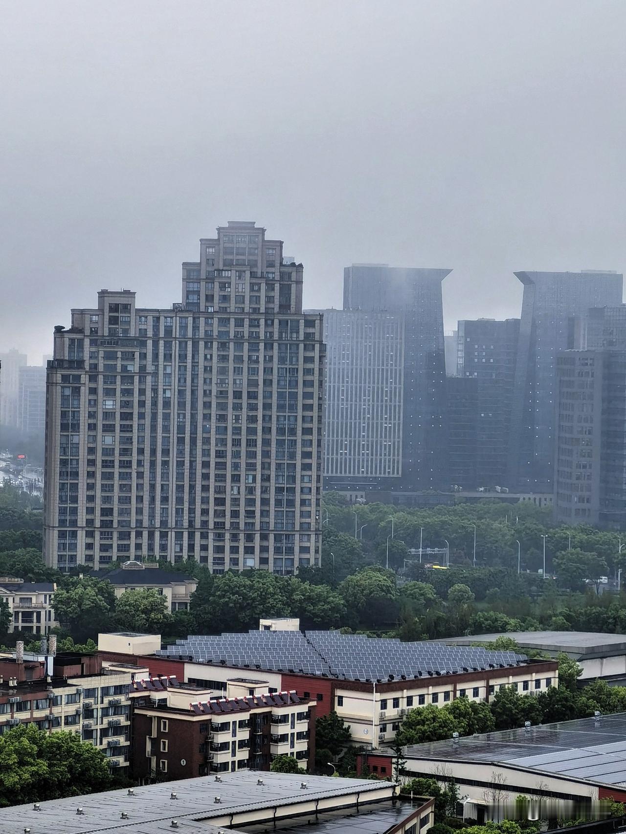 南朝四百八十寺，多少楼台烟雨中

这两天一直下着雨，阴雨绵绵，灰蒙蒙的天空压得很