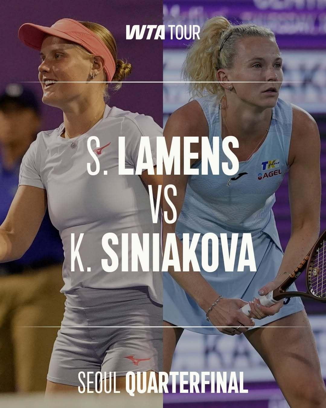 WTA500首尔站赛程更新[话筒]斯瓦泰克vs克雷吉茨科娃、陶森vs乔恩特两场比