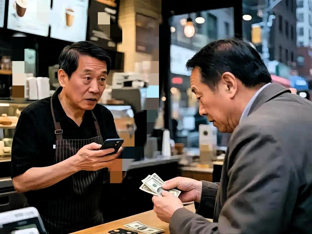 刷到美国华人吐槽中国扫码支付“傻”？这吐槽才真透着股短视劲儿！觉得扫码输密码麻烦