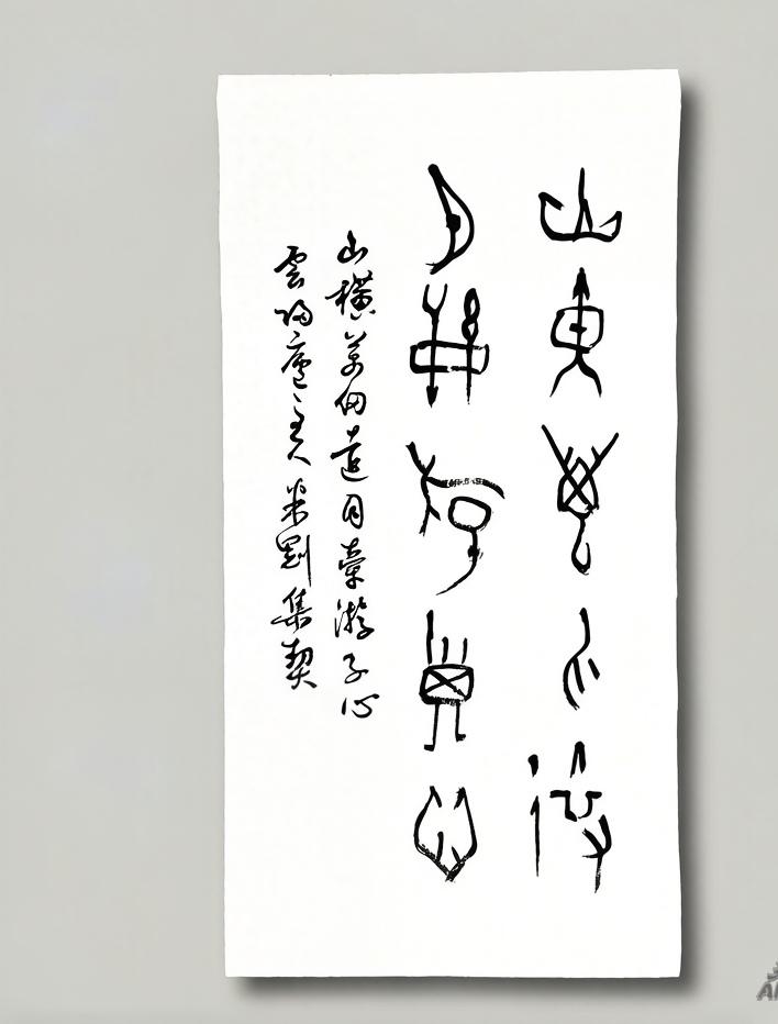 米刚甲骨文作品