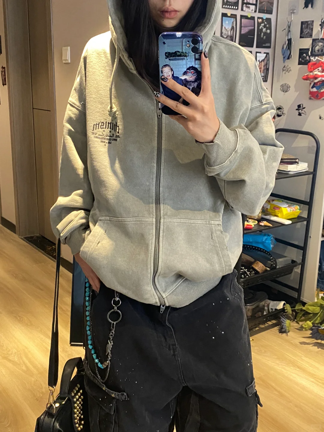 ootd/复古vintage轻朋克穿搭🎼/一鞋多穿🏍️