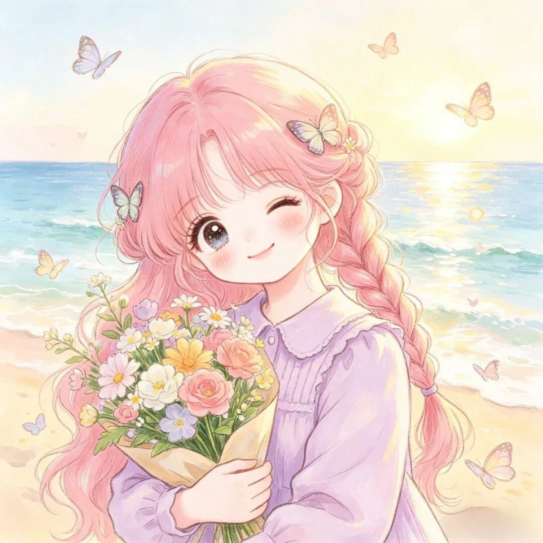 女生头像               ｜                落日余晖