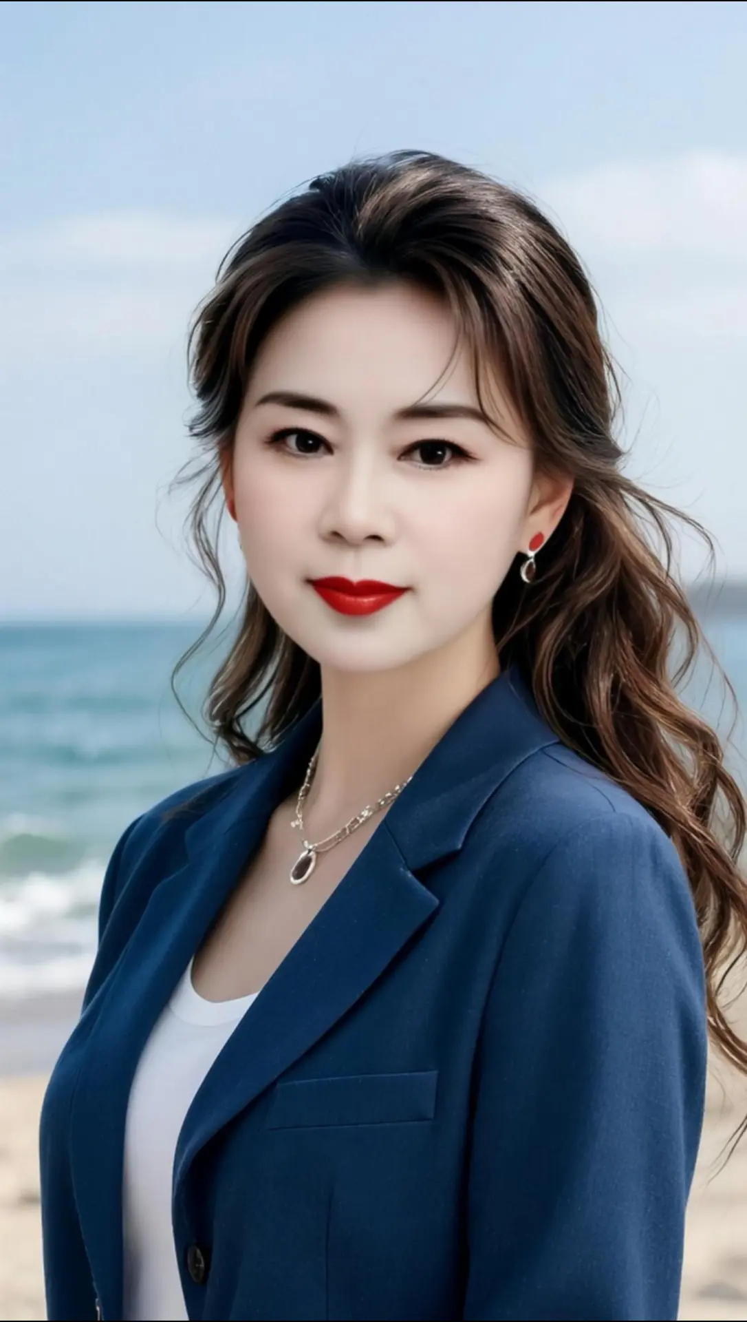 AI海滨质感写真 ai创作