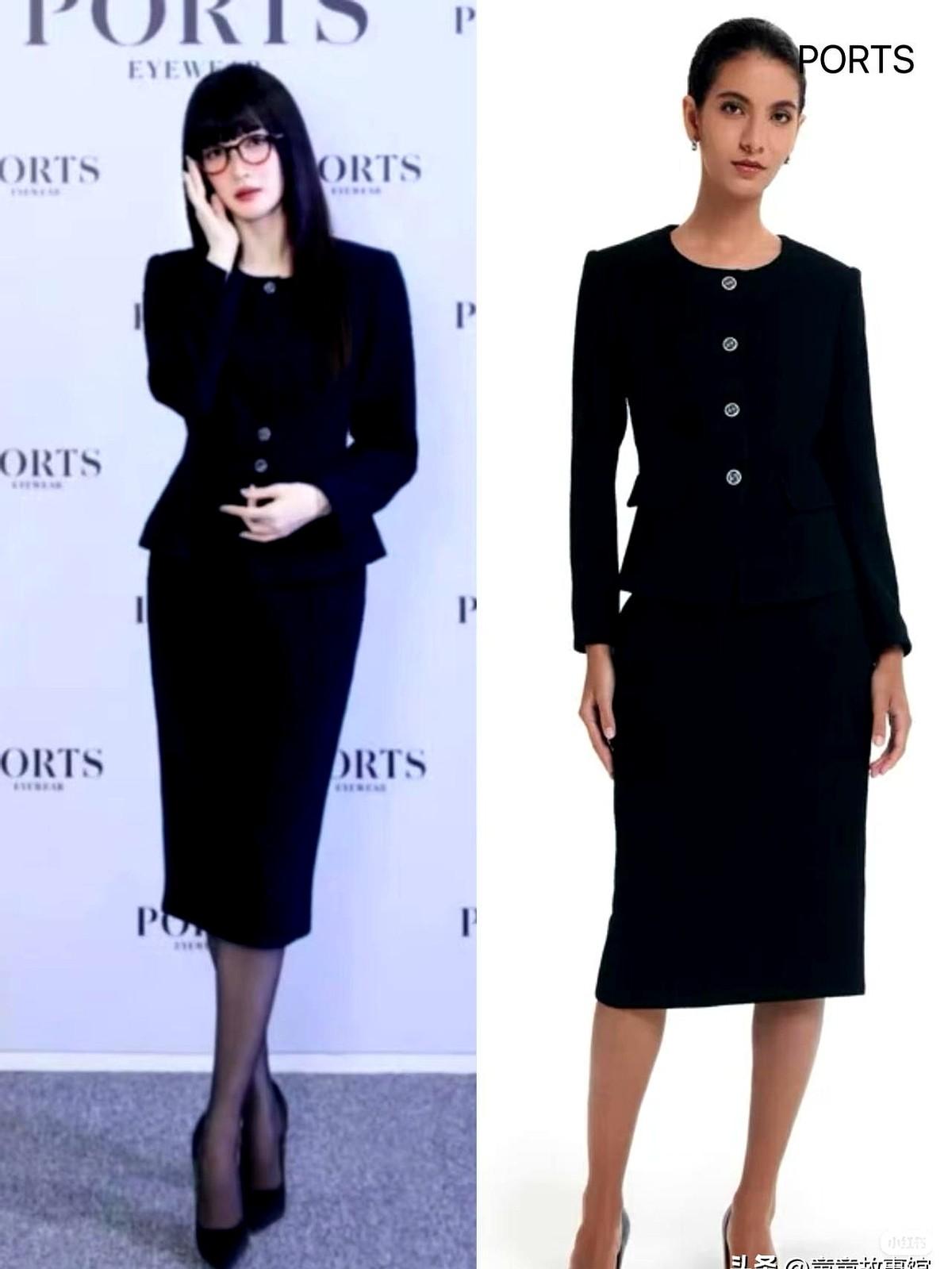 江疏影这身造型，直接把品牌股价拉高了。

真不是开玩笑，她在宝姿活动上那个齐刘海