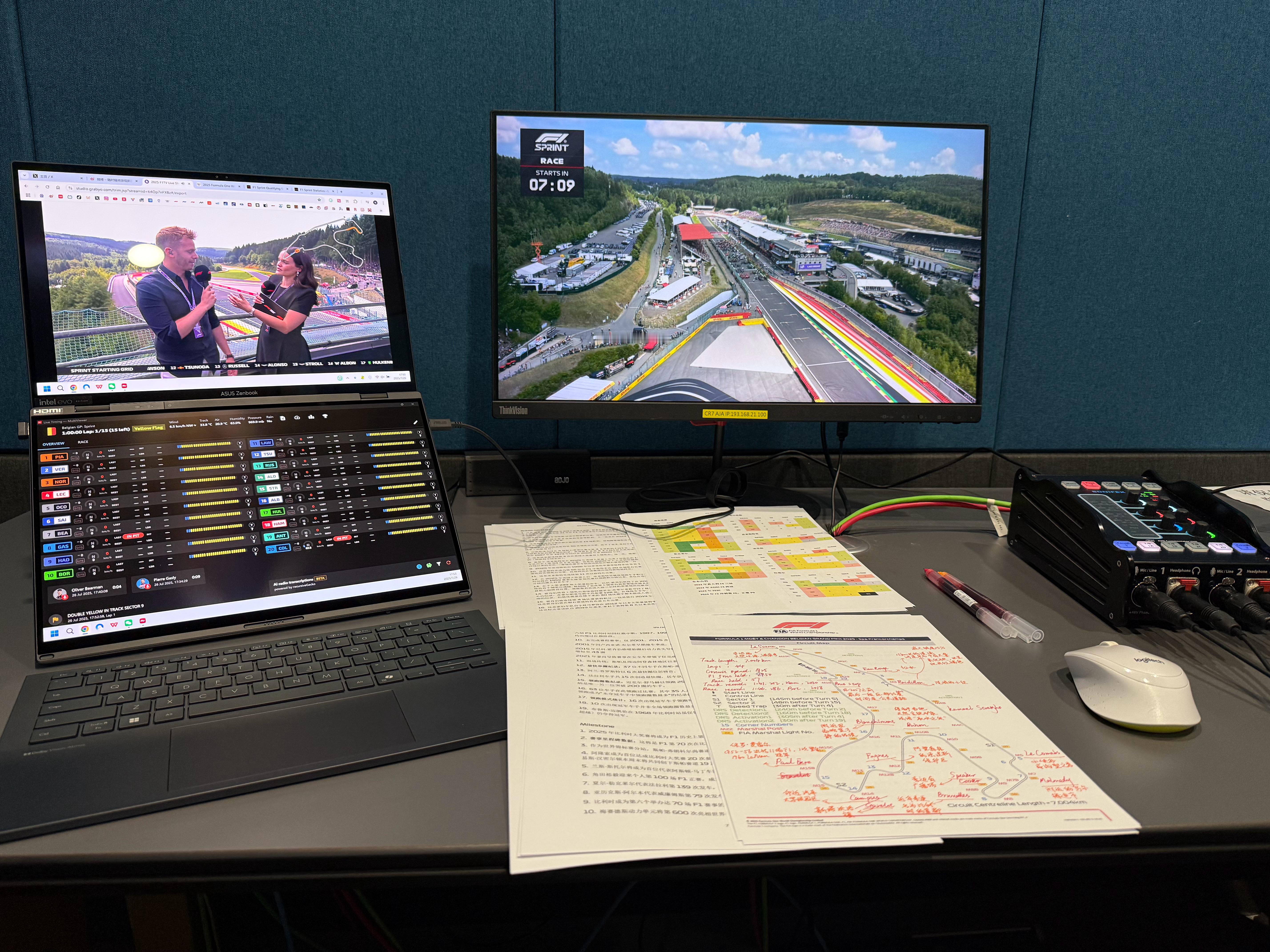 腾讯体育18点直播F1比利时大奖赛周六冲刺赛🕕🏎️F12025F1比利时大奖
