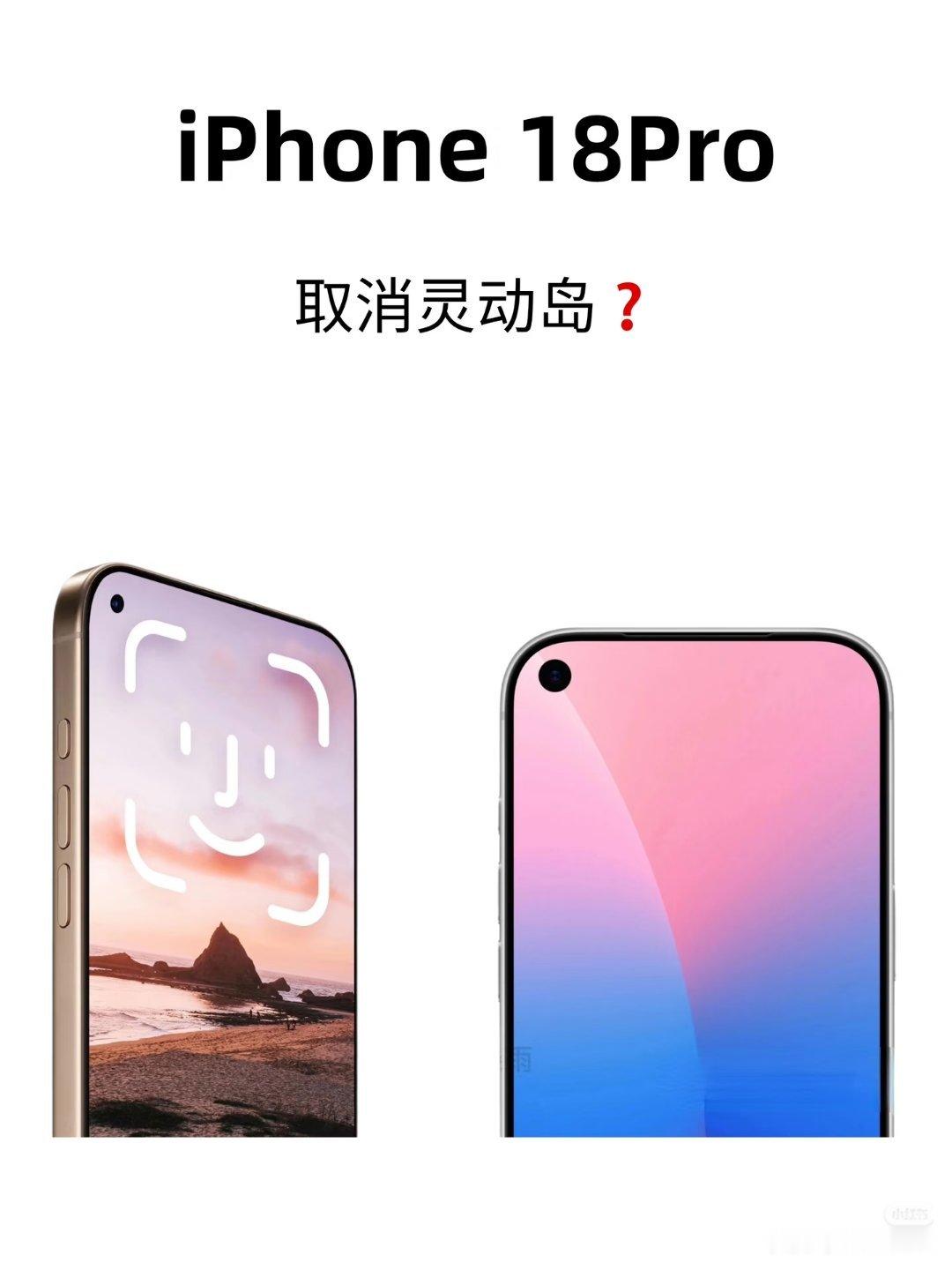 iPhone18Pro或摒弃药丸状挖孔好好好，买买买