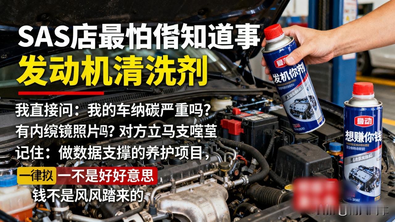 4S店最怕你知道的事

去保养，售后总推荐“发动机清洗剂”，一瓶好几百。我直接问