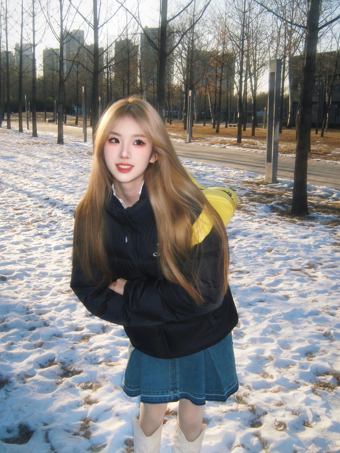 央美学姐ootd / 冰雪未消融的时刻❄️