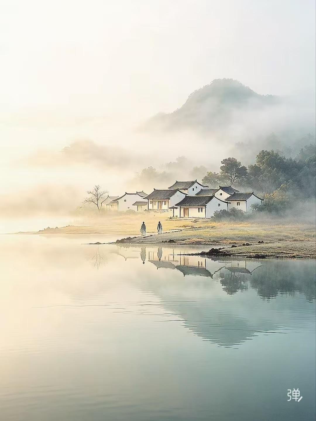 四块玉·暮春闲景
花落寂，绿荫遐。
天涯翠色漫人家。
莺声渐歇芳华罢。
池草斜，