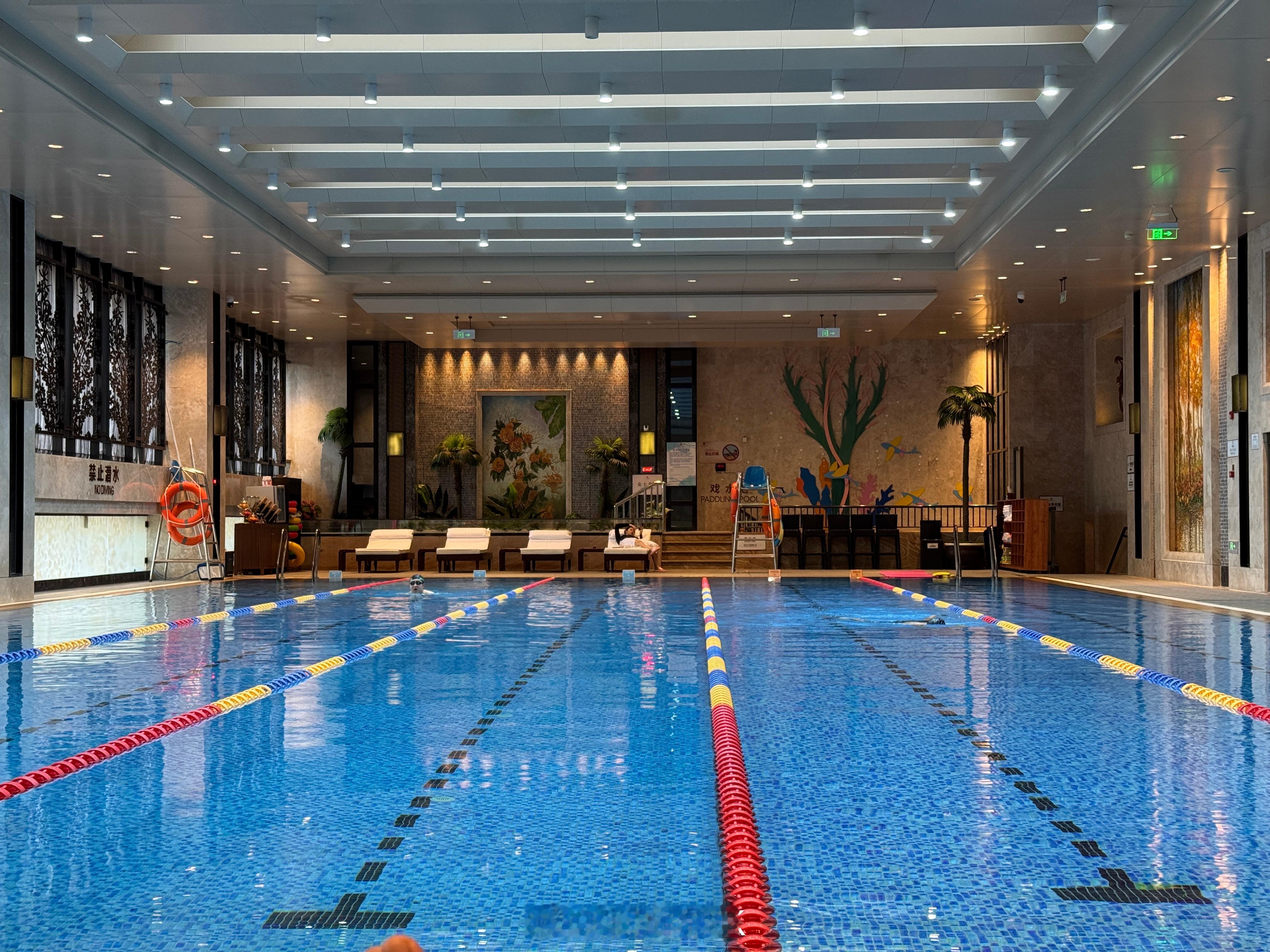游泳打卡 2026第2次游泳，北京朝林松源酒店。水温30度、热水供应、宽泳池、清