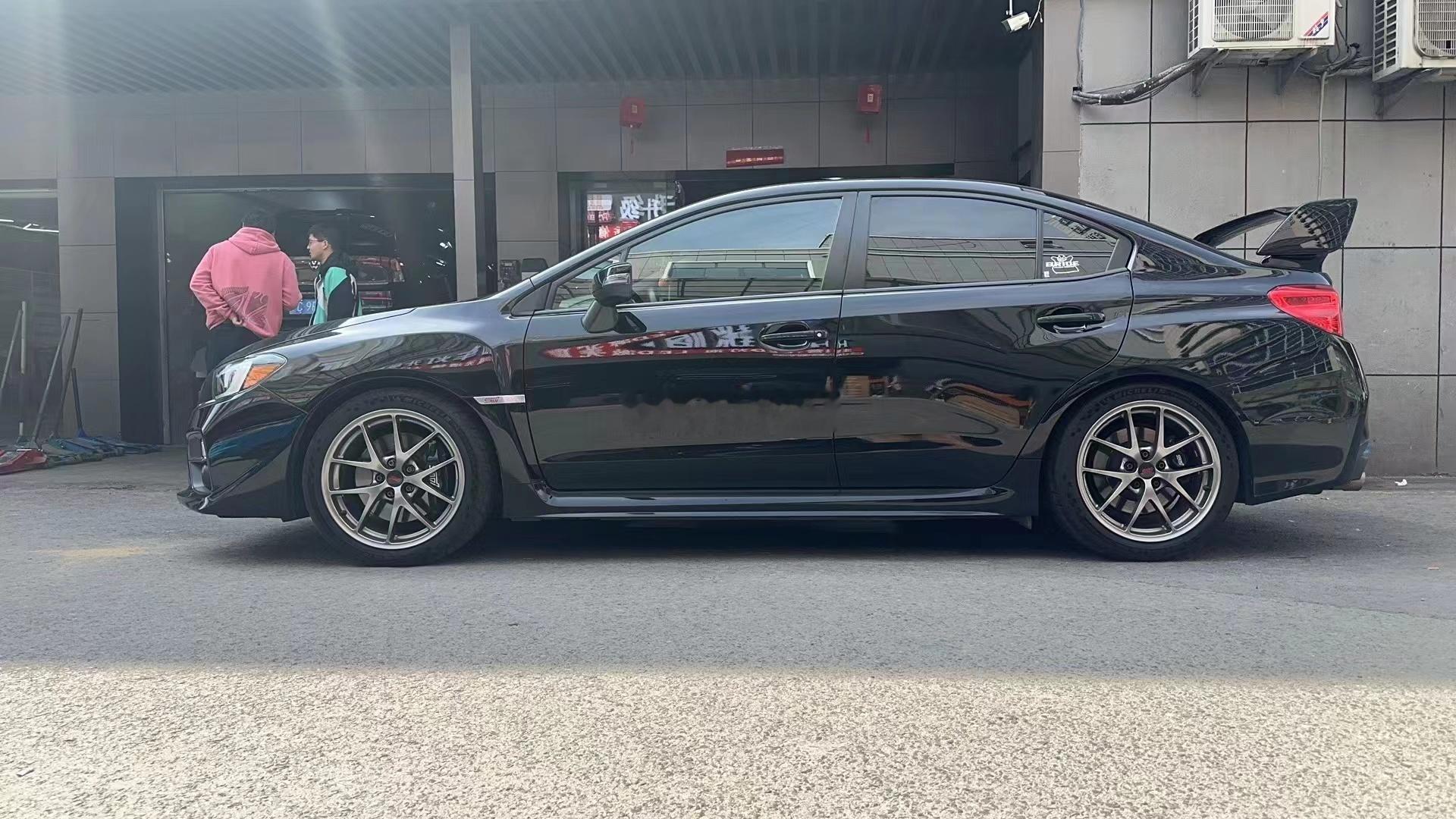 斯巴鲁STI 18寸拆车一套，轮毂BBS代工锻造，5x114.3 8.5J ET