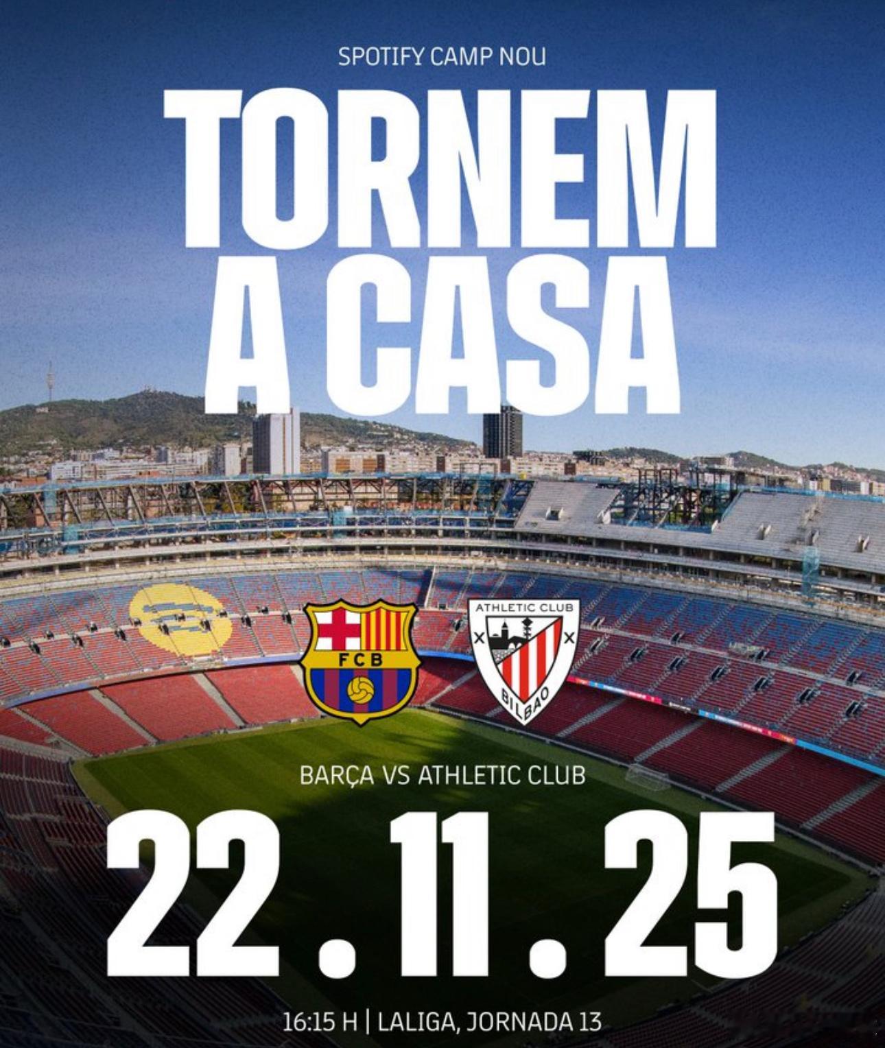 11月17日讯  巴萨发布官方公告确认正式启用新诺坎普球场，首战将是下轮西甲对阵