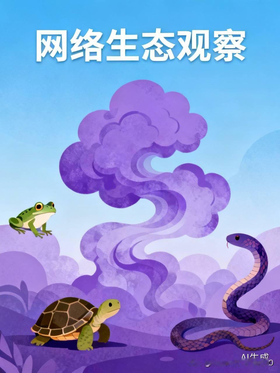 [网络生态观察]
什么季节？
怎么回事？
为何
牛鬼蛇神
乌龟王八
井底之蛙
颜