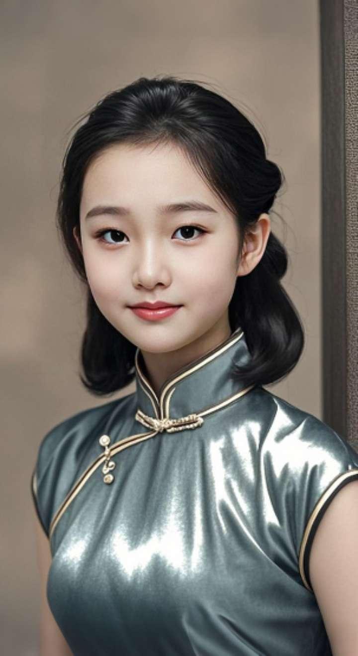 AI扩图 AI复古佳人影像