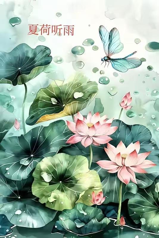 四时清韵 
夏荷听雨伴风眠，
蝉韵悠悠渐远烟。
杏苑春风招雁至，
翩跹蝶影舞流年