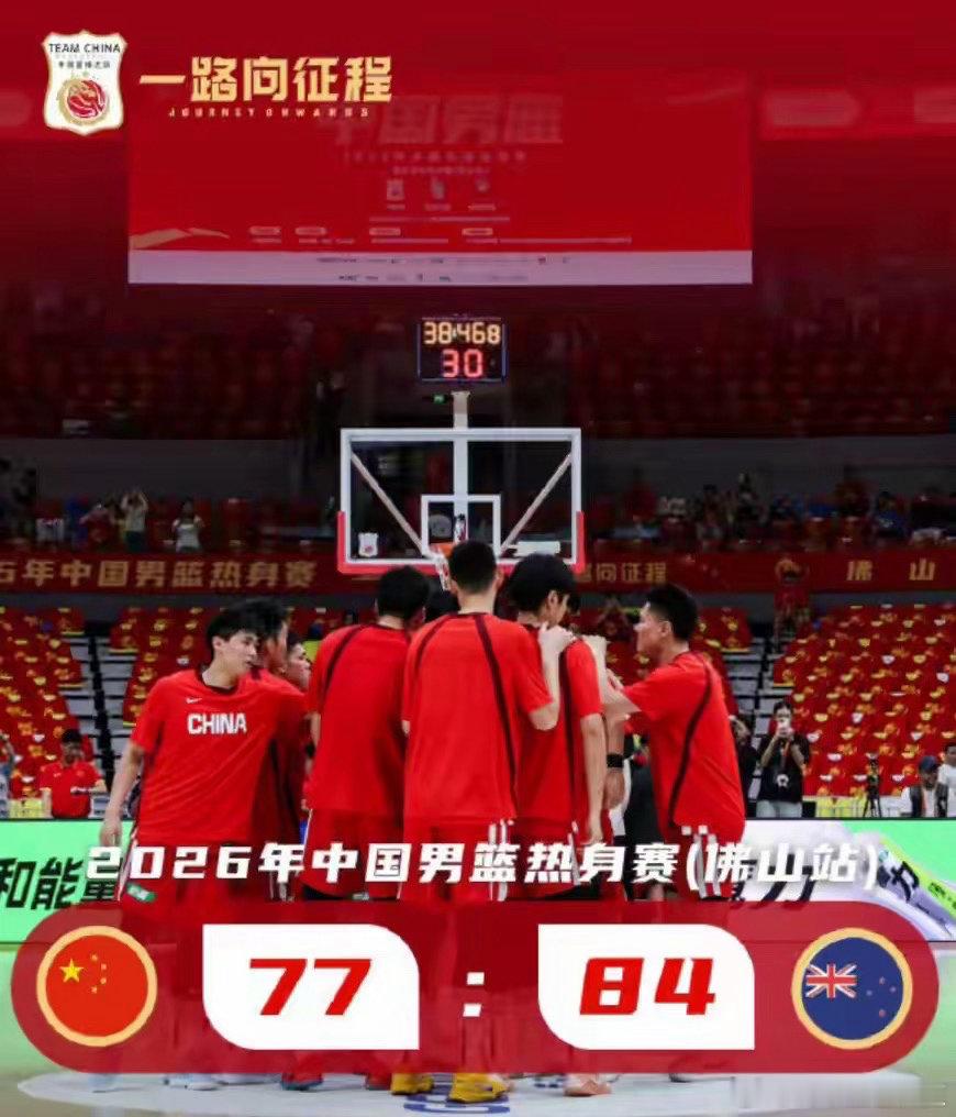中国男篮热身赛4胜2负收官中国男篮在热身赛末战中以77比84惜败新西兰，至此今夏