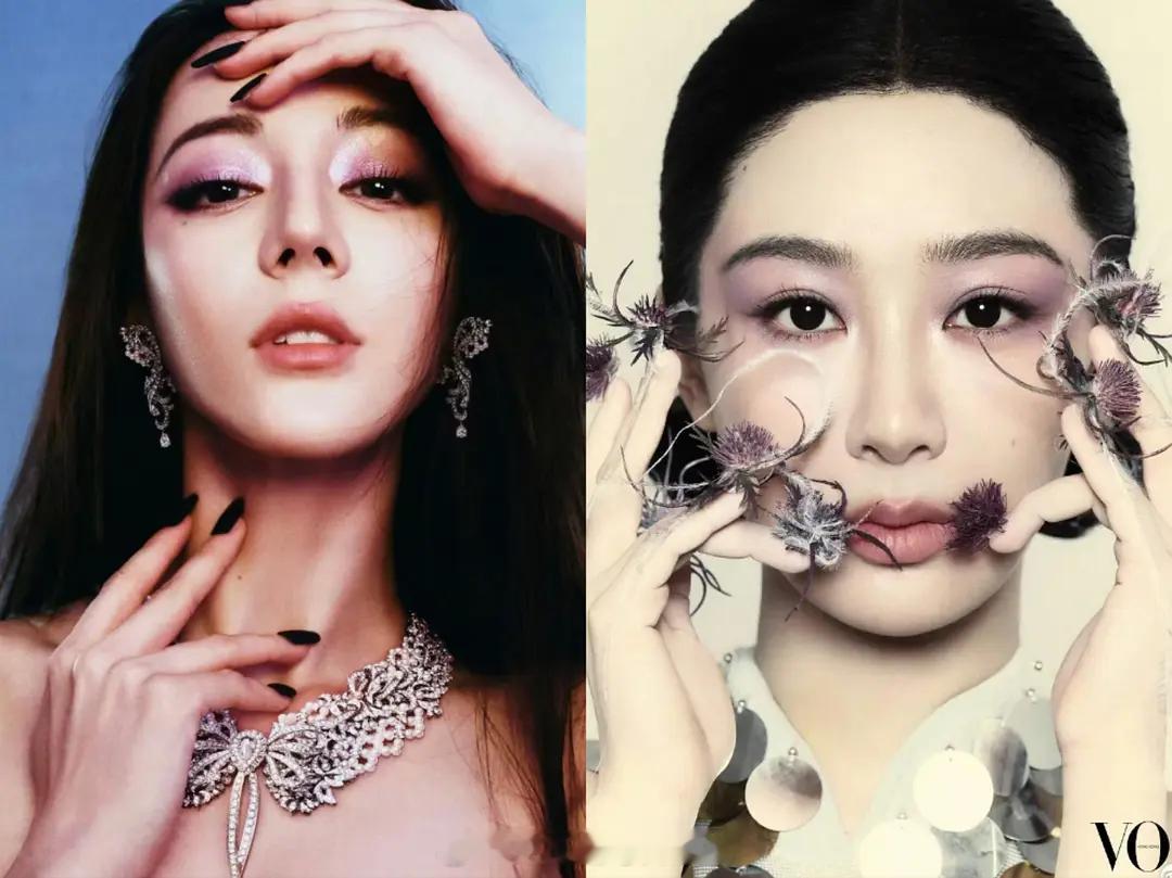 有粉丝称杨紫VOGUE HK拍照姿势和迪丽热巴之前拍的撞了，有吗？ 