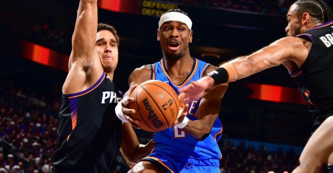NBA季后赛｜雷霆轻取太阳，大比分3-0夺赛点！亚历山大42分刷新季后赛新高，米