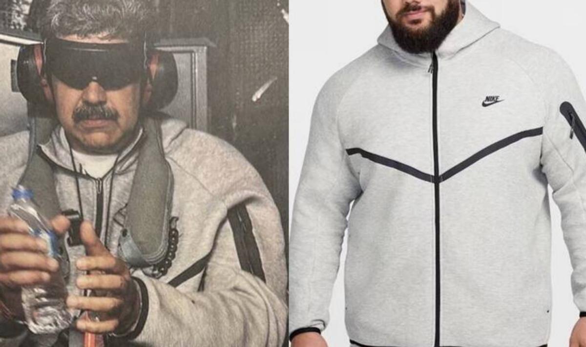 【马杜罗带火了耐克一套衣服】
美军1月3日凌晨突袭委内瑞拉，生擒长期执政的强人总