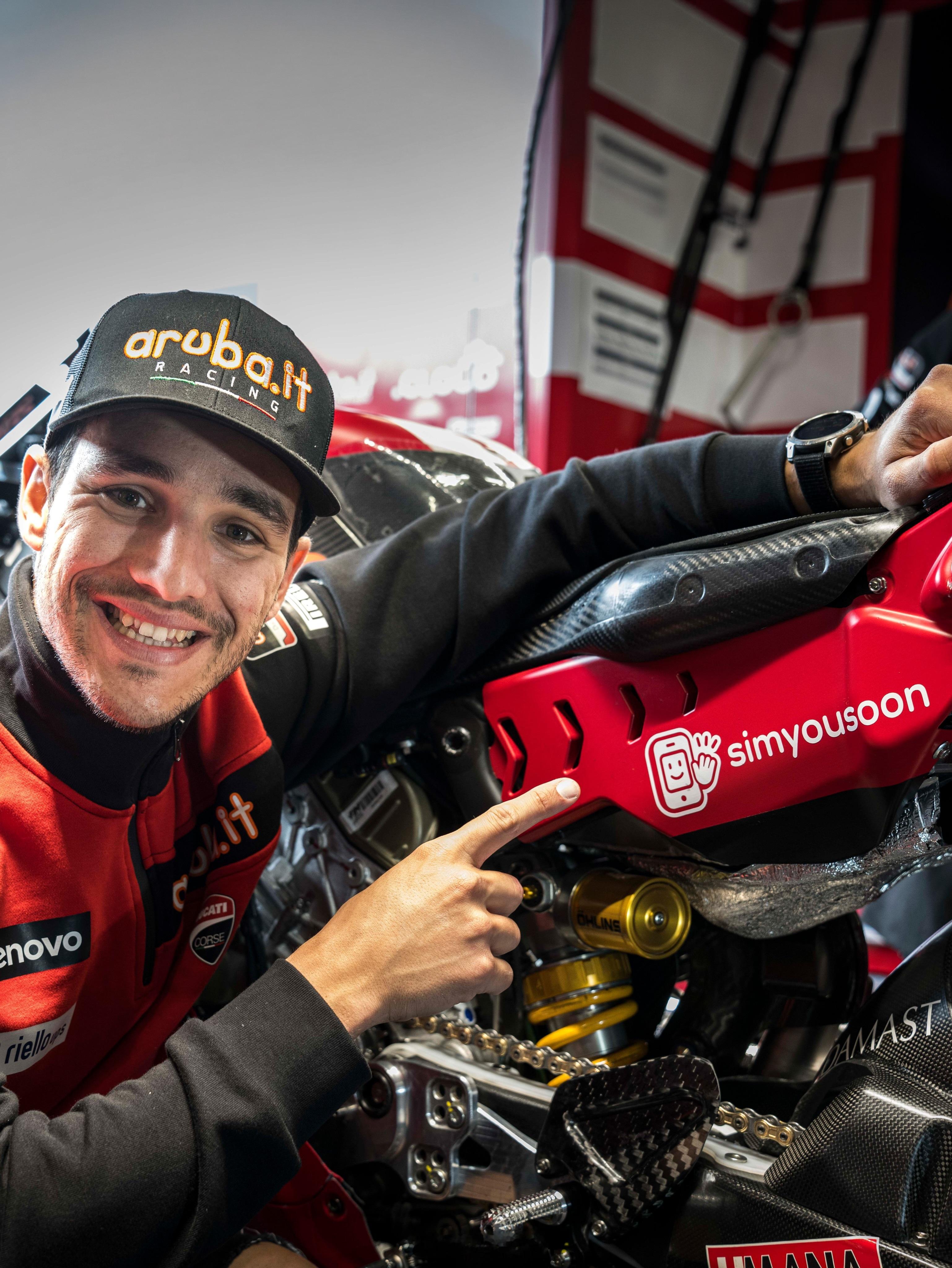 Aruba.it Racing - Ducati新的赞助商 做esim卡的Wsb