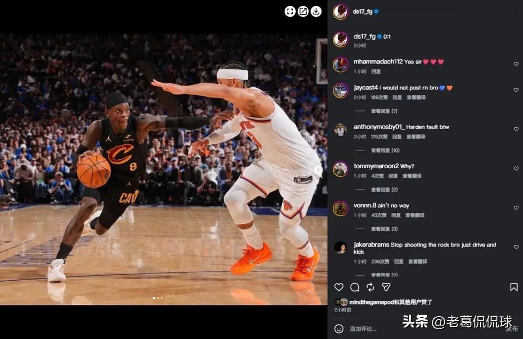 骑士大将施罗德真是知耻而后勇！虽然今天骑士在客场以104：115输给尼克斯的东决