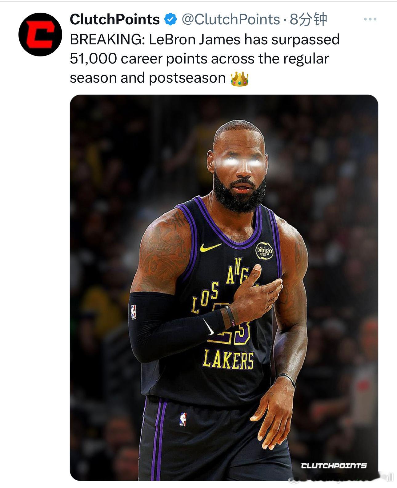 詹姆斯之前，从没见过哪个球星常规赛和季后赛总分加一起宣传的 