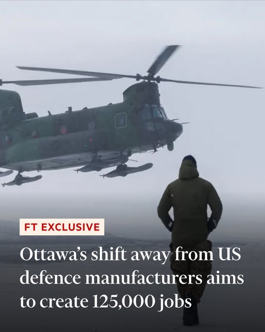 金融时报独家报道：根据一份新的战略文件，加拿大计划在未来十年内将军事开支提高到G