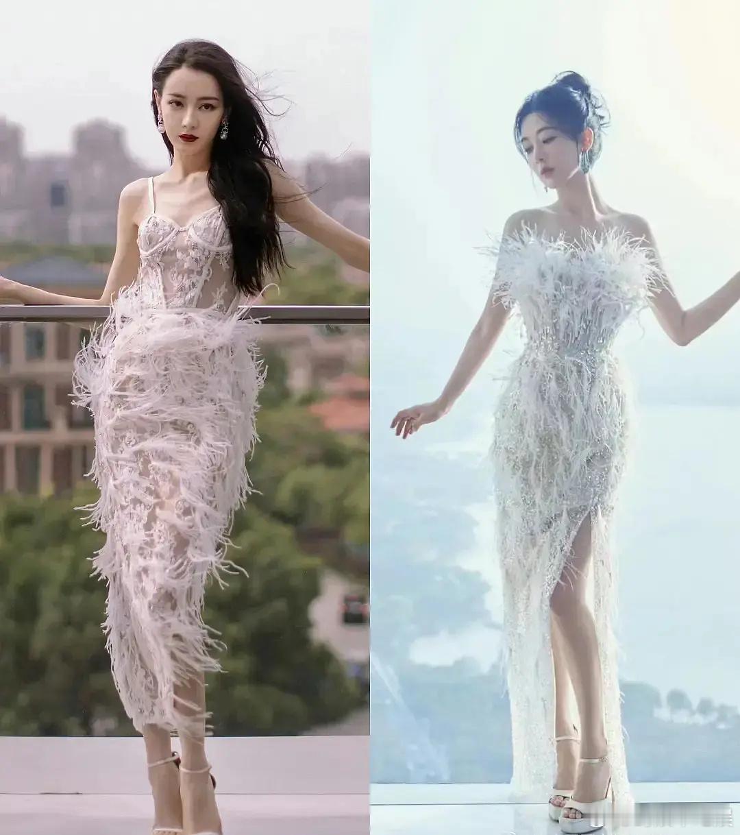 杨紫怎么这么爱模仿别人？前有迪丽热巴，后有刘亦菲，同款礼服谁赢了？ ​​​