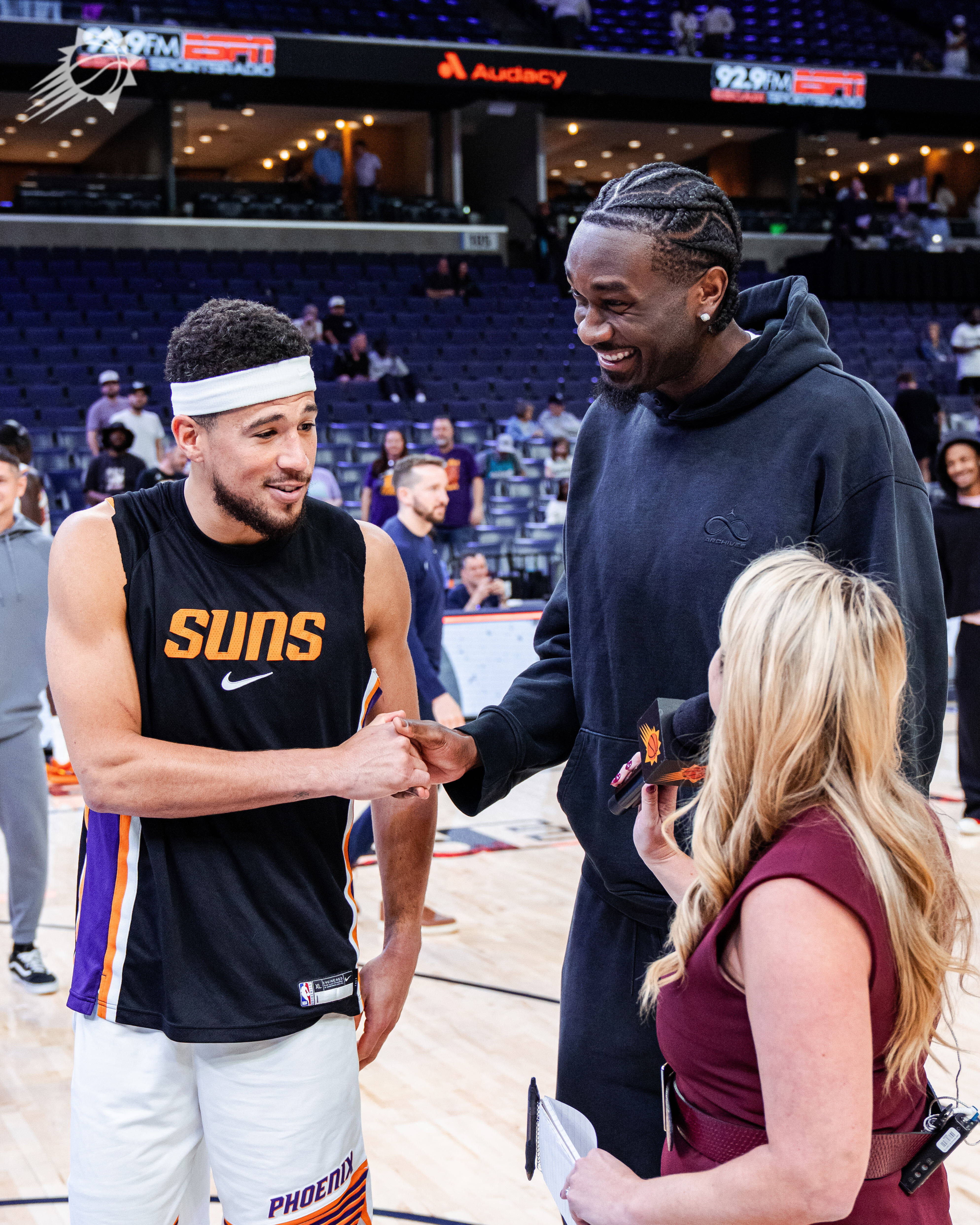 布克赛后接受采访🎉马威JG前来捧场👏！！菲尼克斯太阳 ｜旭日东升