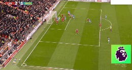 英超】利物浦2比1狼队▼ 关键进球：阿罗科达内头球攻门被扑，圣地亚哥·布埃诺补射