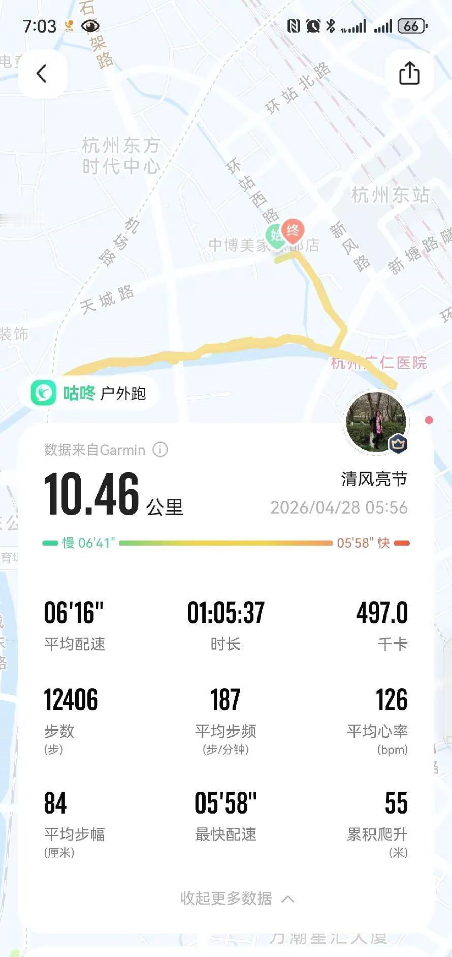 闻着花香，吹着微风，在熟悉的路上随心奔跑，满心都是轻松安然！