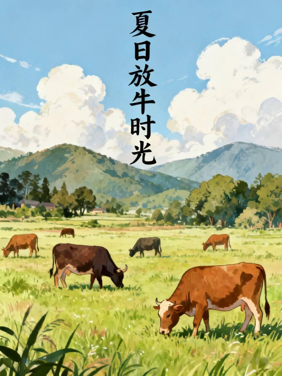 七十年代初，学校一放暑假，我们这些半大不小的男孩子就要替母亲放牛，毋亲在家给一家