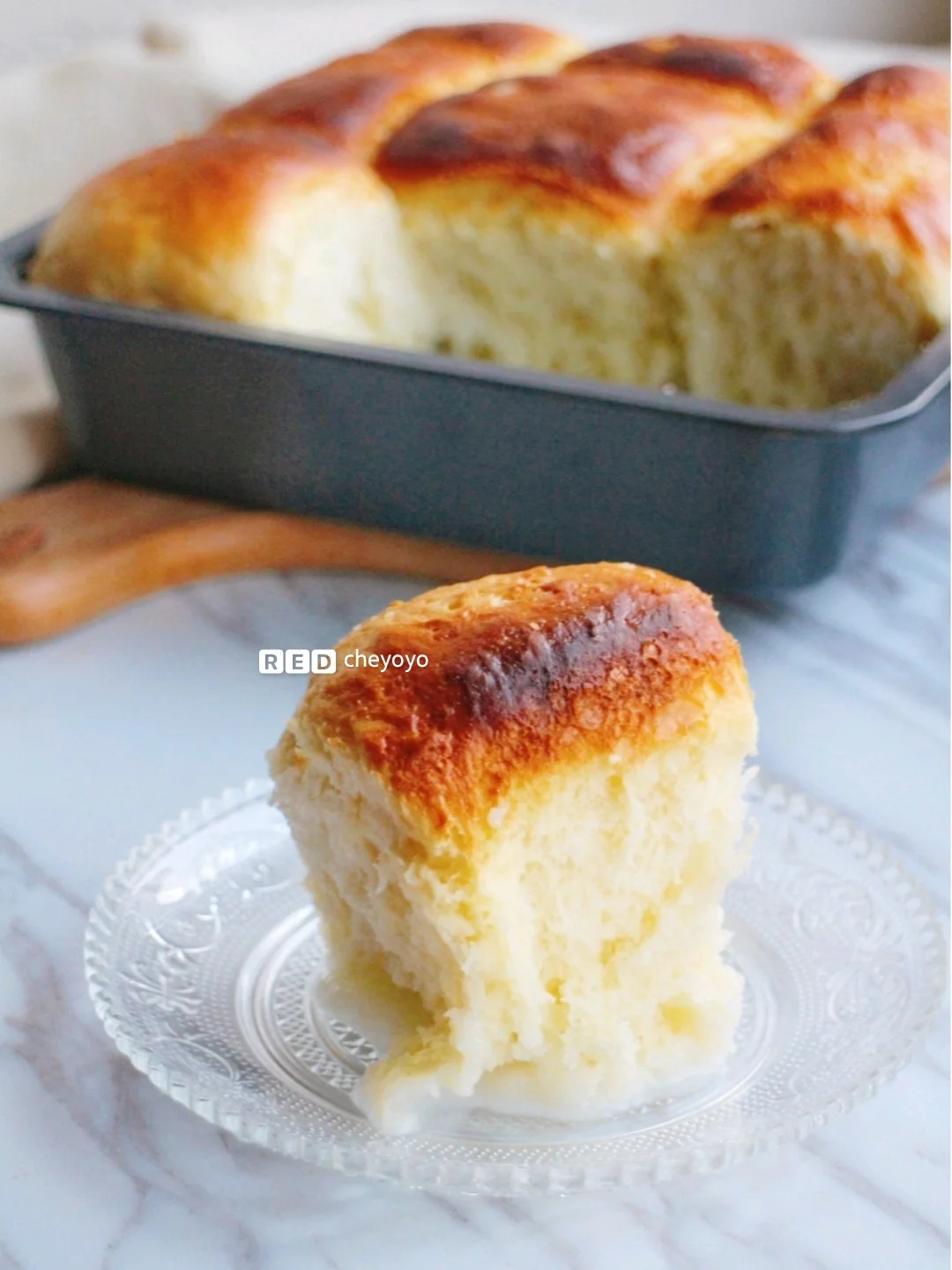 ⚡️椰子控必撸！蘸着吃的面包『椰香餐包』