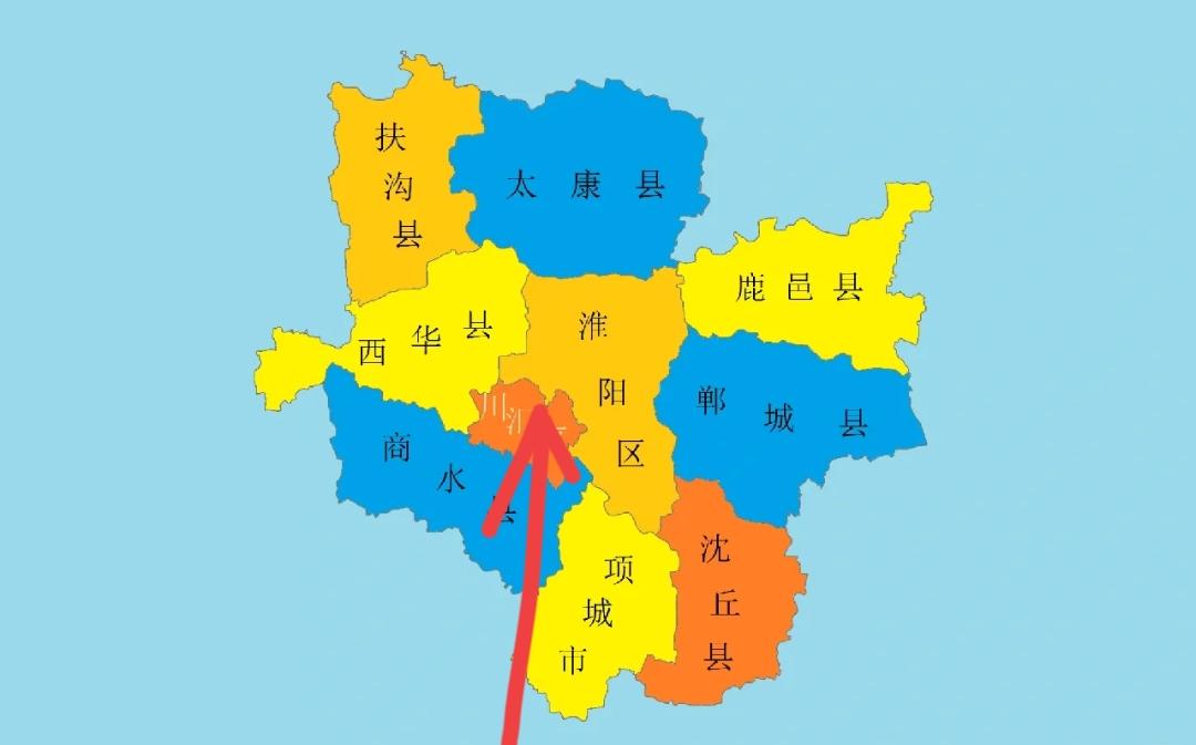 周口市川汇区，周口市政府所在地，因沙河、颍河、贾鲁河三川交汇得名。
川汇区北邻西