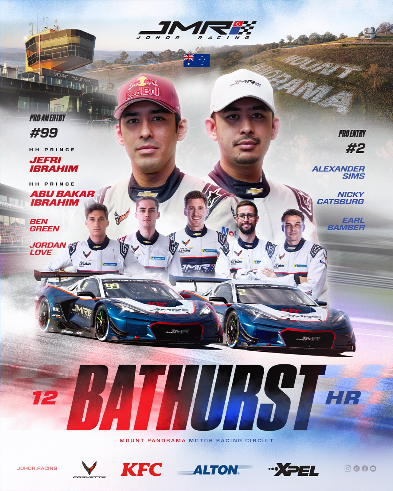 Johor Motorsport Racing JMR确认参加本届巴瑟斯特12小